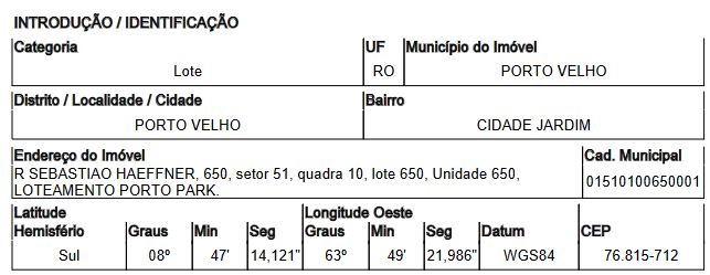 Foto de Imóvel CIDADE JARDIM - Leilão em Porto Velho/RO, 87% abaixo da avaliação
