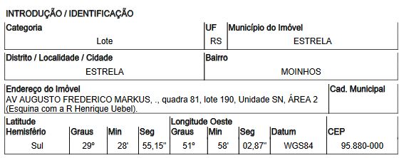 Foto de Imóvel na Avenida Augusto Frederico Markus - Leilão em Estrela/RS, 53% abaixo da avaliação