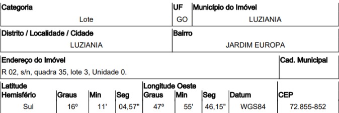 Imóvel em LUZIANIA/GO