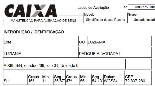 Foto de Imóvel PARQUE ALVORADA II - Leilão em Luziânia/GO, 55% abaixo da avaliação