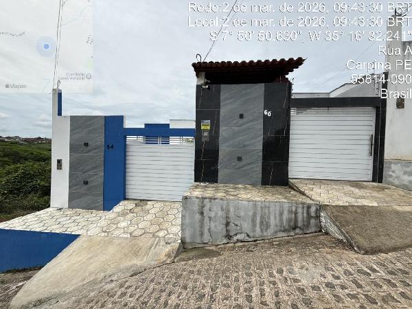 Foto de Imóvel 2 quartos, 64 m², SANTO ANTONIO - Leilão em CARPINA/PE, 42% abaixo da avaliação