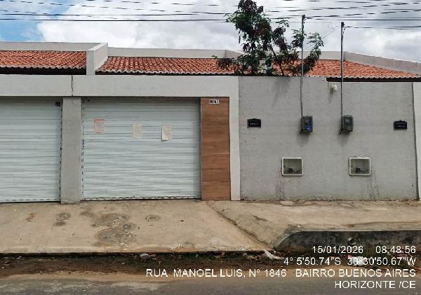 Foto de Imóvel 2 quartos, 76 m², BUENOS AIRES - Leilão em Horizonte/CE, 39% abaixo da avaliação