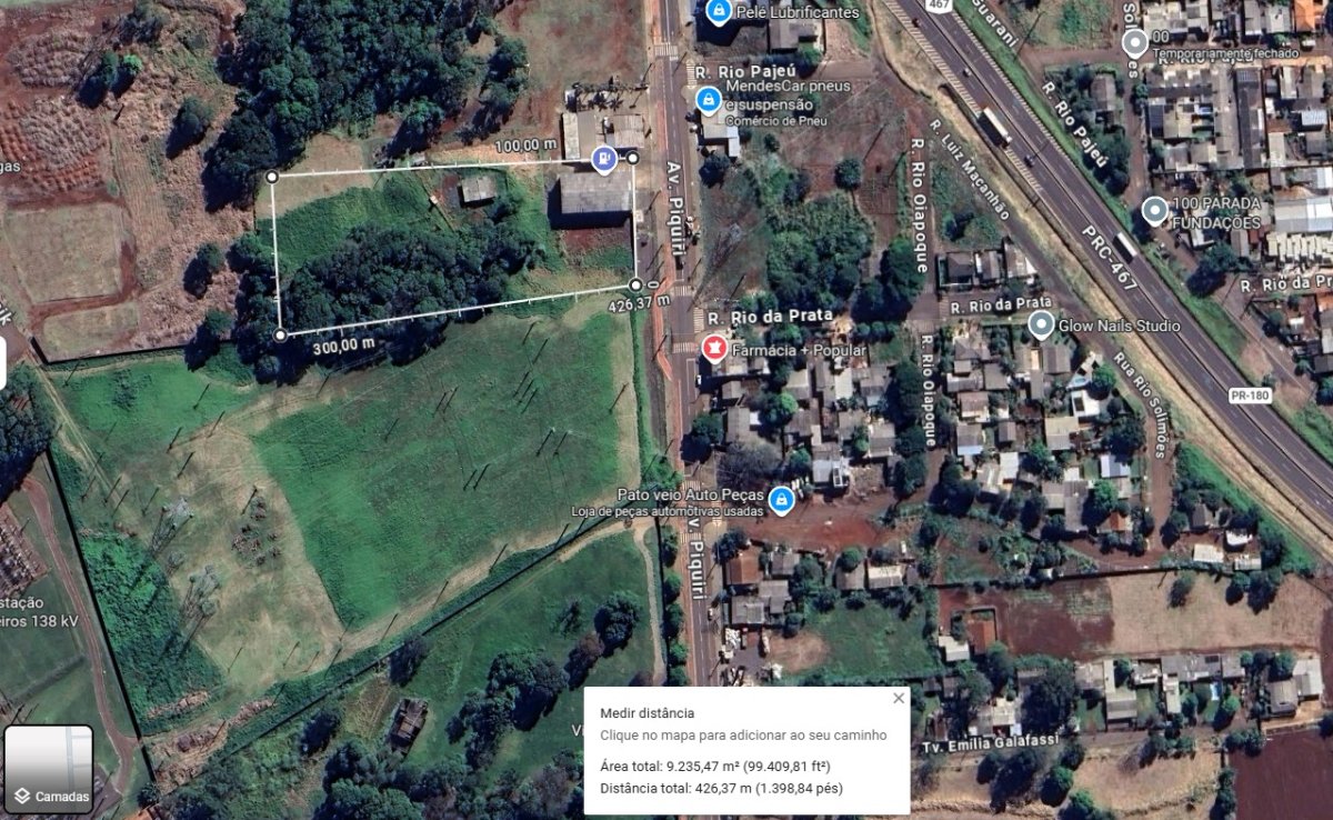 TERRENO COM 9.196 M2 - AVENIDA PIQUIRI - CASCAVEL PR ( PROXIMO AO S. ALMAYE...