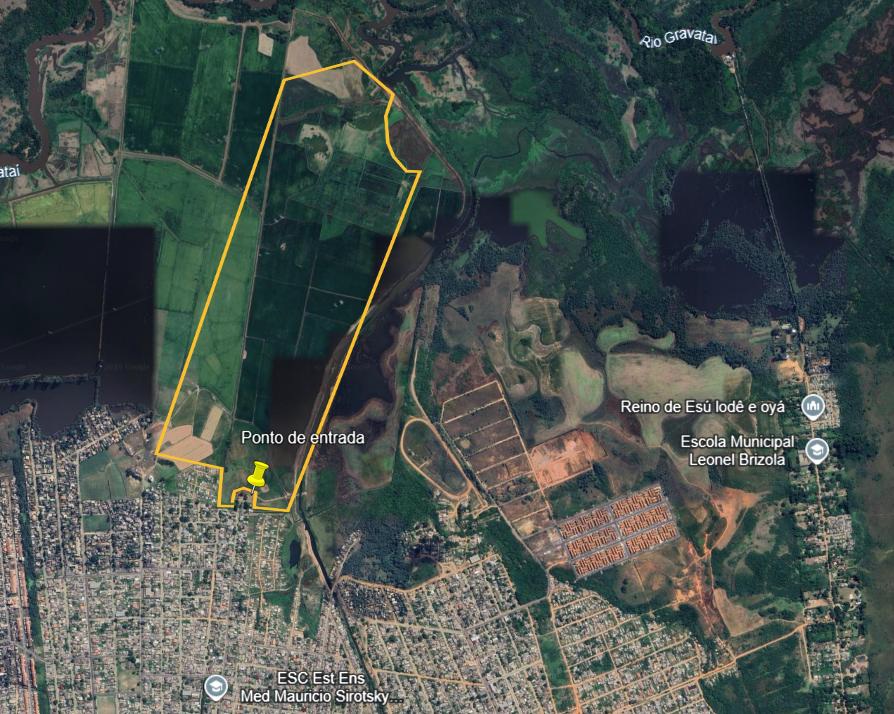 Fração de terras com 105ha 47.606,70m², Alvorada/RS