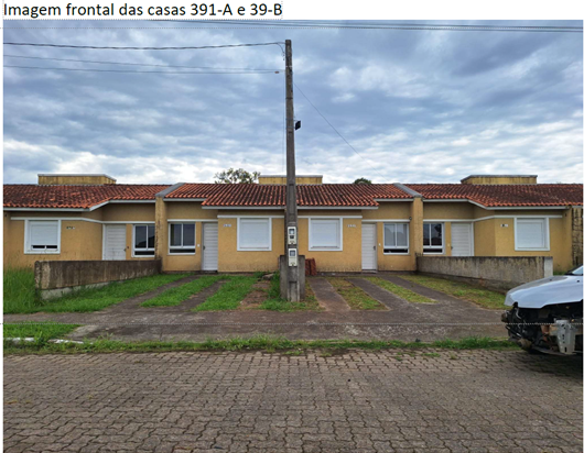ESTEIO/RS - CASA DE ALVENARIA - Nº 391-B - RUA VITOR MATEUS TEIXEIRA - VILA TRÊS MARIAS