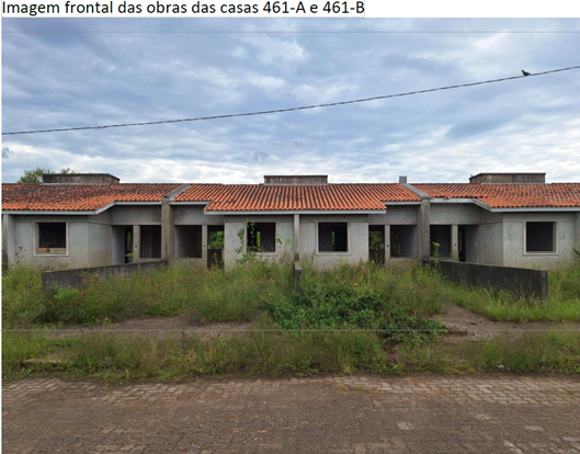 ESTEIO/RS - CASA DE ALVENARIA EM CONSTRUÇÃO - Nº 461-B - RUA VITOR MATEUS TEIXEIRA - VILA TRÊS MARIAS