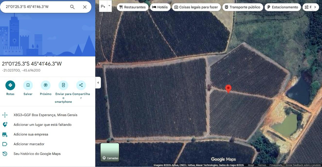 GLEBA RURAL COM 23,98 HECTARES EM BOA ESPERANÇA/MG  EXCELENTE OPORTUNIDADE DE INVESTIMENTO