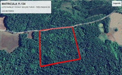 LOTE RURAL | A.T. 3,00 HA | ALTO DIAMANTINO | TRÊS PASSOS/RS