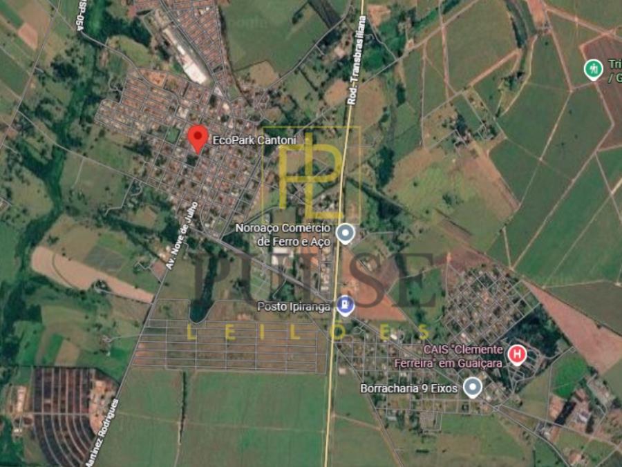 Guaiçara (SP) - Terreno de 242m² de área total