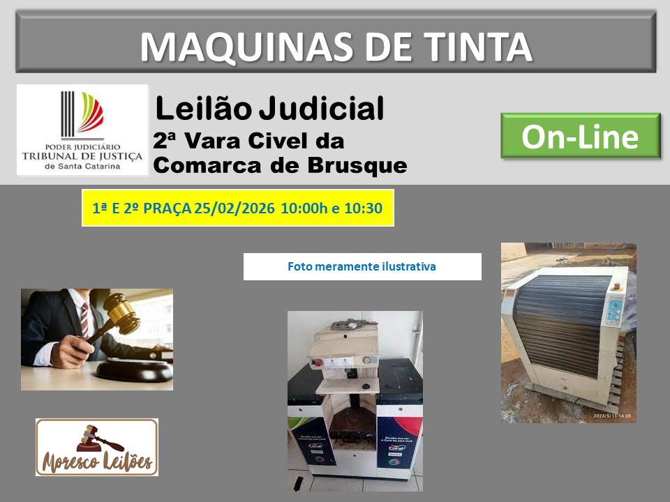 2ª VARA CIVEL DA COMARCA DE BRUSQUE - Cesar Moresco Leiloeiro - Brusque - Santa Catarina