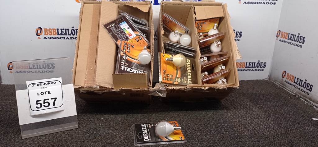 01 LOTE COM VÁRIAS LÂMPADAS MINI GLOBO 25W MARCA DURACELL. (NO ESTADO) ATENÇÃO! FAZER A VISITAÇÃO ANTES DE ARREMATAR, NÃO SABEMOS SE FUNCIONA, LEILÃO NÃO TEM GARANTIA E NEM DEVOLUÇÃO, SUJEITO A POSSÍVEIS AVARIAS VISÍVEIS/OCULTAS E/OU AUSÊNCIA DE COMPONENTES. - BSB Leilões