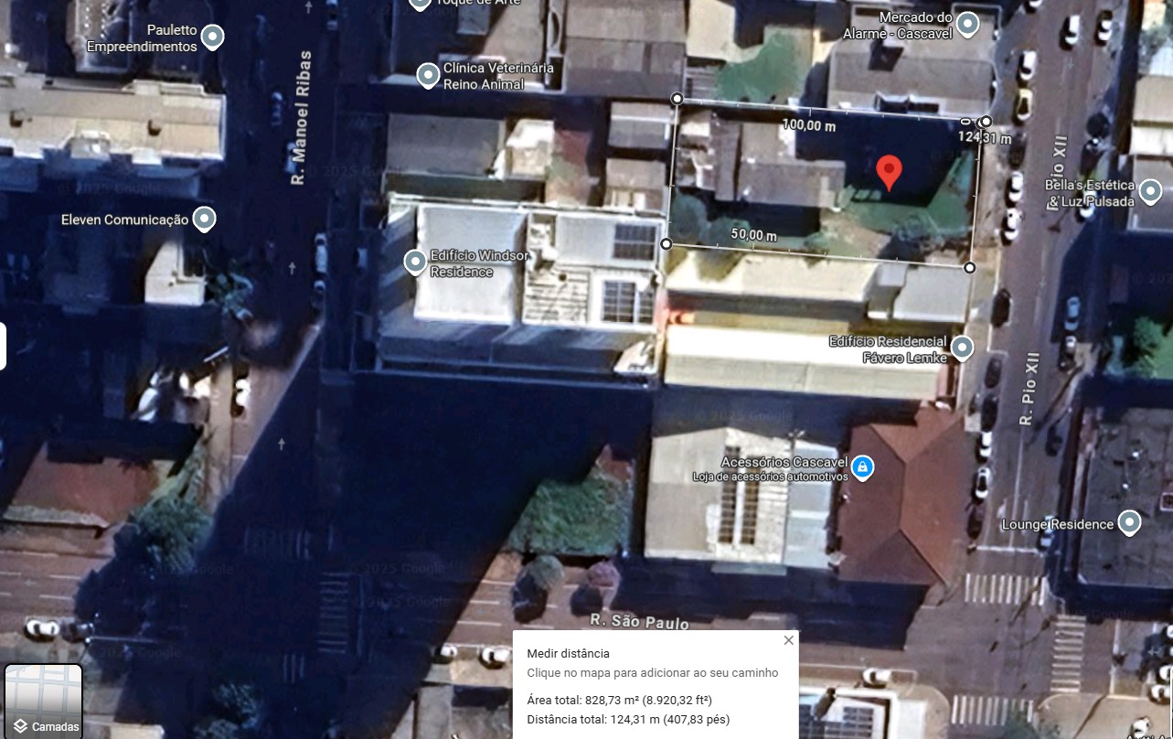 TERRRENO COM 826,80 M2 RUA PIO XII CASCAVEL PARANA ( CENTRO) - JAC Leilões | Site do leiloeiro oficial de Cascavel/PR - Jefferson Adriano Costa