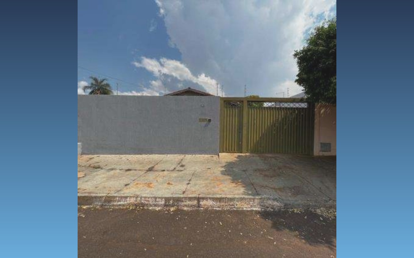 Casa - 275m² - Rio Verde-GODescriçãoCasa térrea registrada sob a matrícula nº 31.599 do RI de Rio Verde/GO, no Lote 09 da Quadra 10 do Setor Residencial Dona Gercina. Tem sala, 3 dormitórios, banheiro