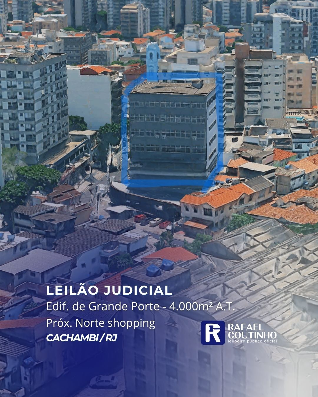 EDIFÍCIO DE GRANDE PORTE (7 PAV. E 4.000M2 A.T). PRÓXIMO AO NORTESHOPPING. TERRENO E RESPECTIVAS CONSTRUÇÕES. PAGUE EM ATÉ 60 VEZEZ. - Rafael Coutinho - Leiloeiro Público Oficial