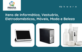 Leilão de Itens de Informática, Vestuário, Eletrodomésticos, Móveis, Moda e Beleza - Prata