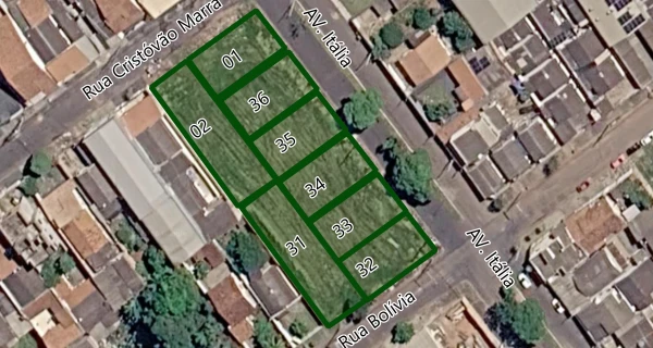 Topo Leilões - Terreno Urbano - Rua Bolívia, 90046 - Quadra 75 - Lote 31 - bairro Tibery - Uberlândia/MG