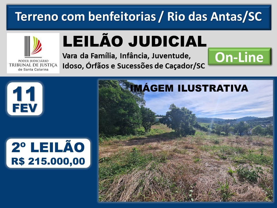 TERRENO RURAL COM BENFEITORIAS, COM ÁREA 65.914,25M², DA PARTE QUE PERTENCE AO EXECUTADO. - Só Leilões