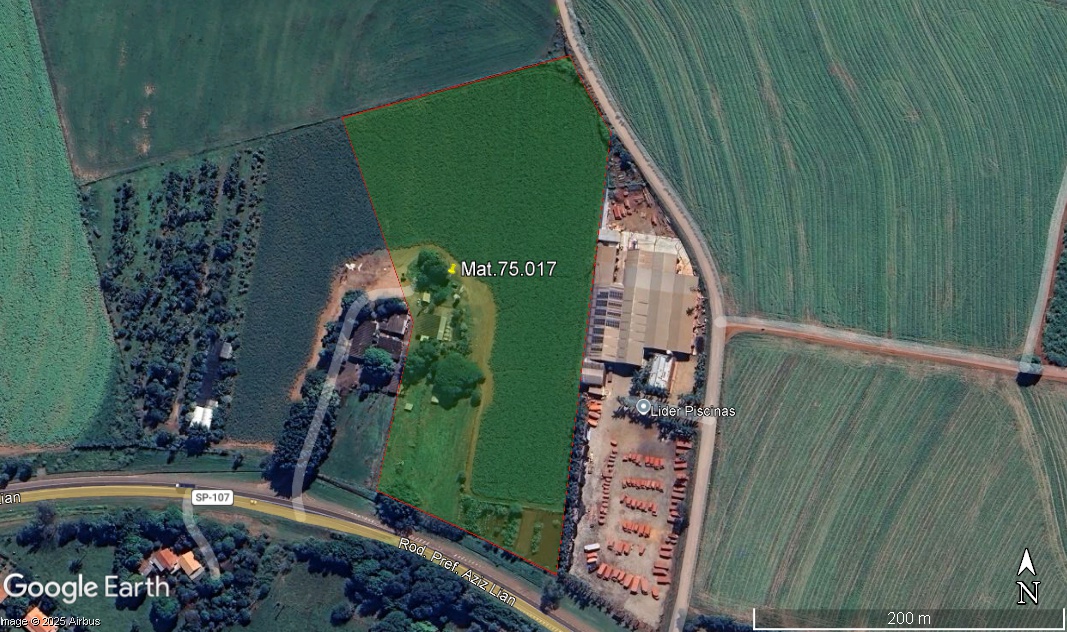 IMÓVEL RURAL, com A.T 37.379,58 M², ao pé da Rod. Pref. Azis Lian com poço e pocilgas, Fazendinha, Artur Nogueira/SP