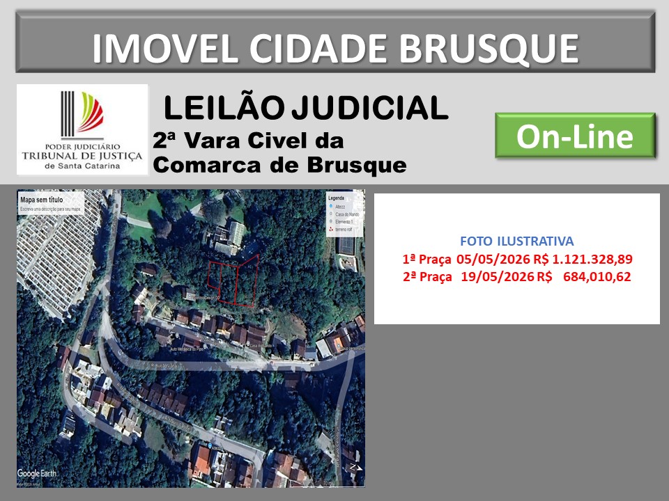 2º VARA CIVEL COMARCA DE BRUSQUE - Cesar Moresco Leiloeiro - Brusque - Santa Catarina