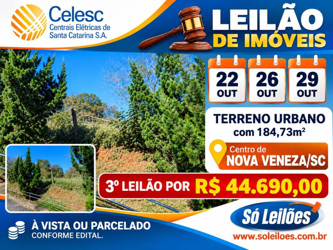 TERRENO URBANO NOVA VENEZA/SC