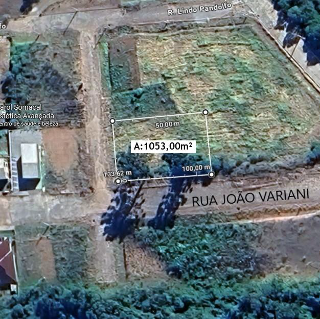 Área do Loteamento Puma Pandolfo, com área de 1.053,00m² Serafina Corrêa/RS, Rua João Variani, no lado par da numeração