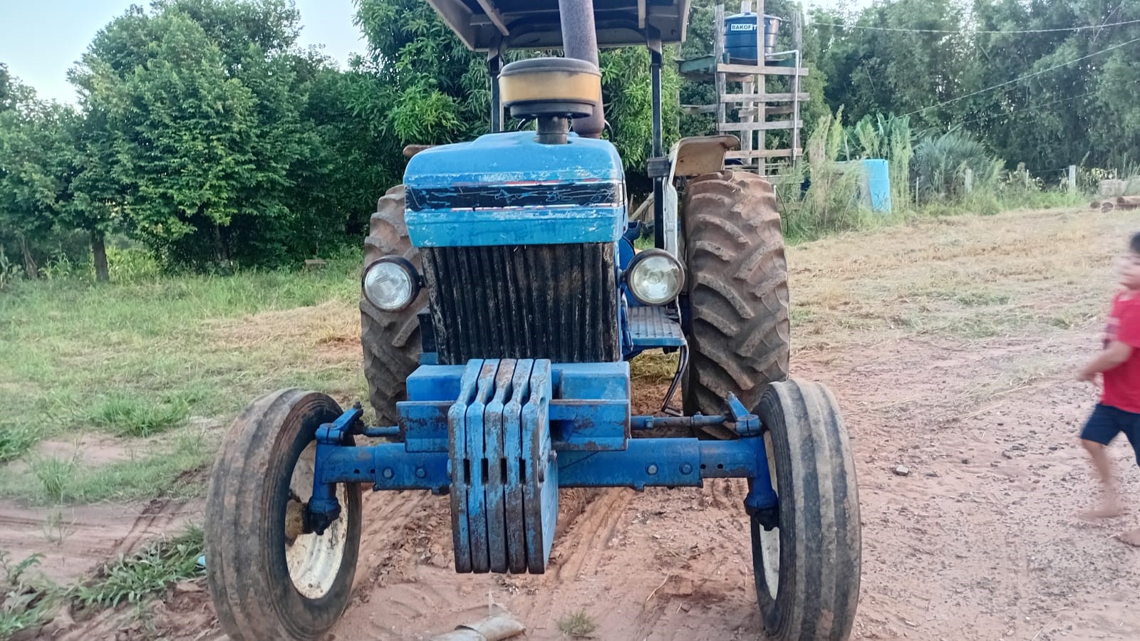 TRATOR FORD 5610,  ARADO,  ROÇADEIRA, CARRETA AGRICOLA, GRADE NIVELADORA - Farias Leilões