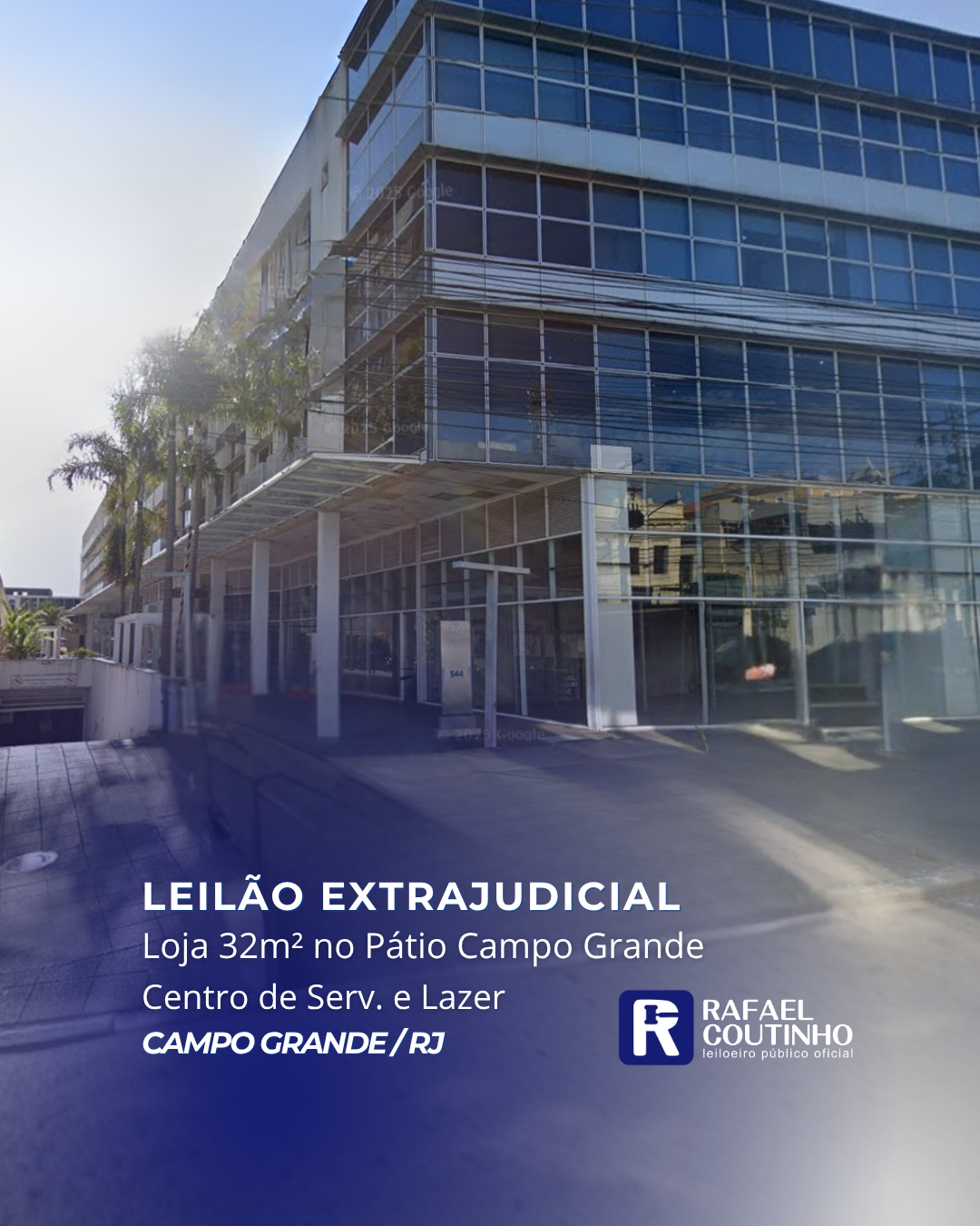 LOJA COMERCIAL 32M² NO CENTRO DE CAMPO GRANDE: POLO DE SERVIÇOS E LAZER PÁTIO CAMPO GRANDE. ACEITA FINANCIAMENTO. - Rafael Coutinho - Leiloeiro Público Oficial