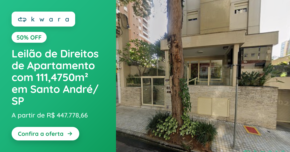 Leilão de Direitos de Apartamento com 111,4750m² em Santo André/SP