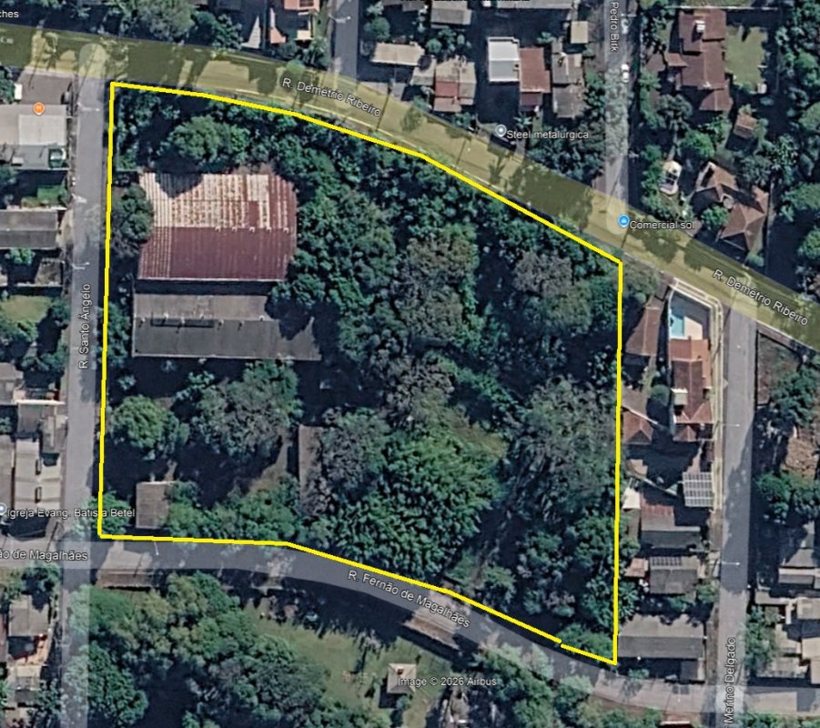 GRANDE TERRENO COM 13.694,25M2 E PAVILHOES NA RUA DEMETRIO RIBEIRO 736 EM NOVO HAMBURGO