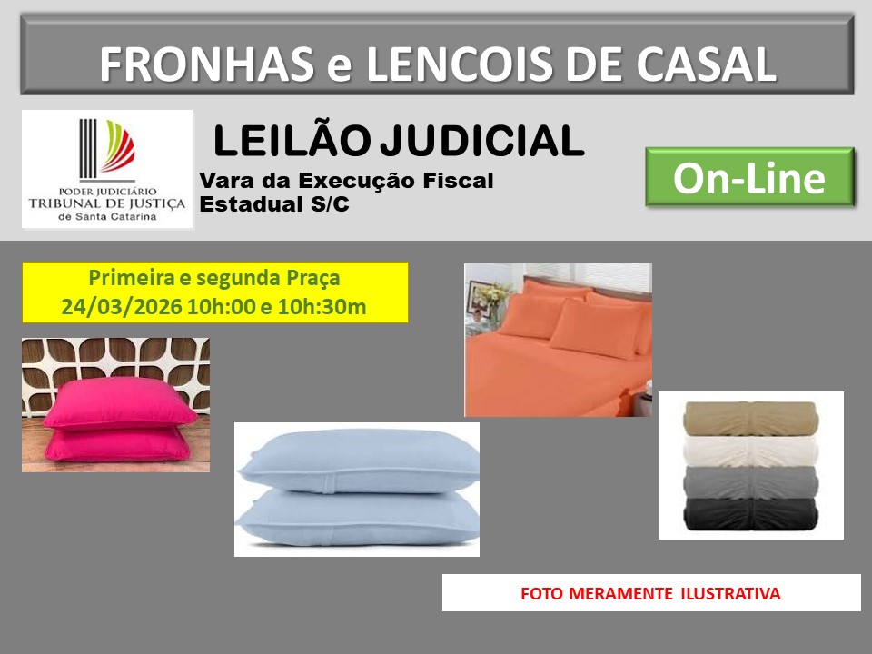 LEILÃO DE FRONHAS E LENÇOL - Cesar Moresco Leiloeiro - Brusque - Santa Catarina