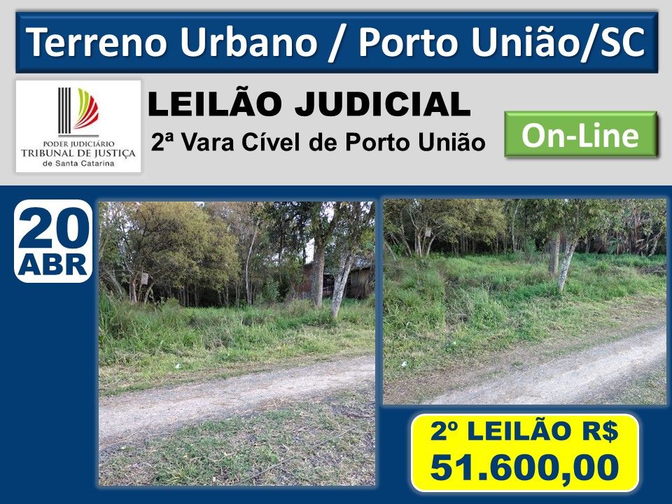 TERRENO URBANO EM PORTO UNIÃO/SC - Só Leilões