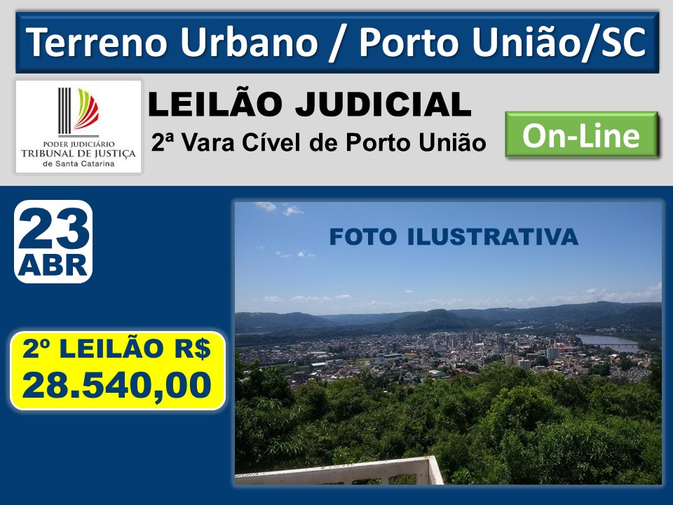TERRENO URBANO EM PORTO UNIÃO/SC - Só Leilões