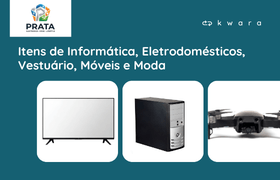 Leilão de Itens de Informática, Eletrodomésticos, Vestuário, Moda e Móveis - Prata