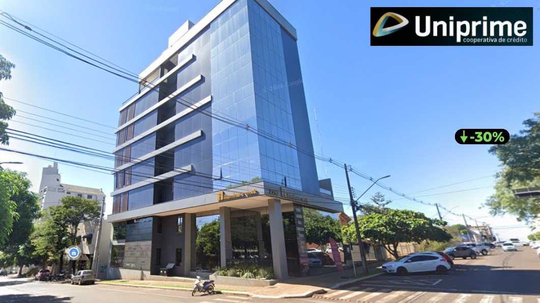 SALA COMERCIAL EM MEDIANEIRA - PR RUA SANTA CATARINA, 2190, SALA COMERCIAL 08 - EDIFÍCIO ILLUMINARE WORK • 103,58M² - JAC Leilões | Site do leiloeiro oficial de Cascavel/PR - Jefferson Adriano Costa