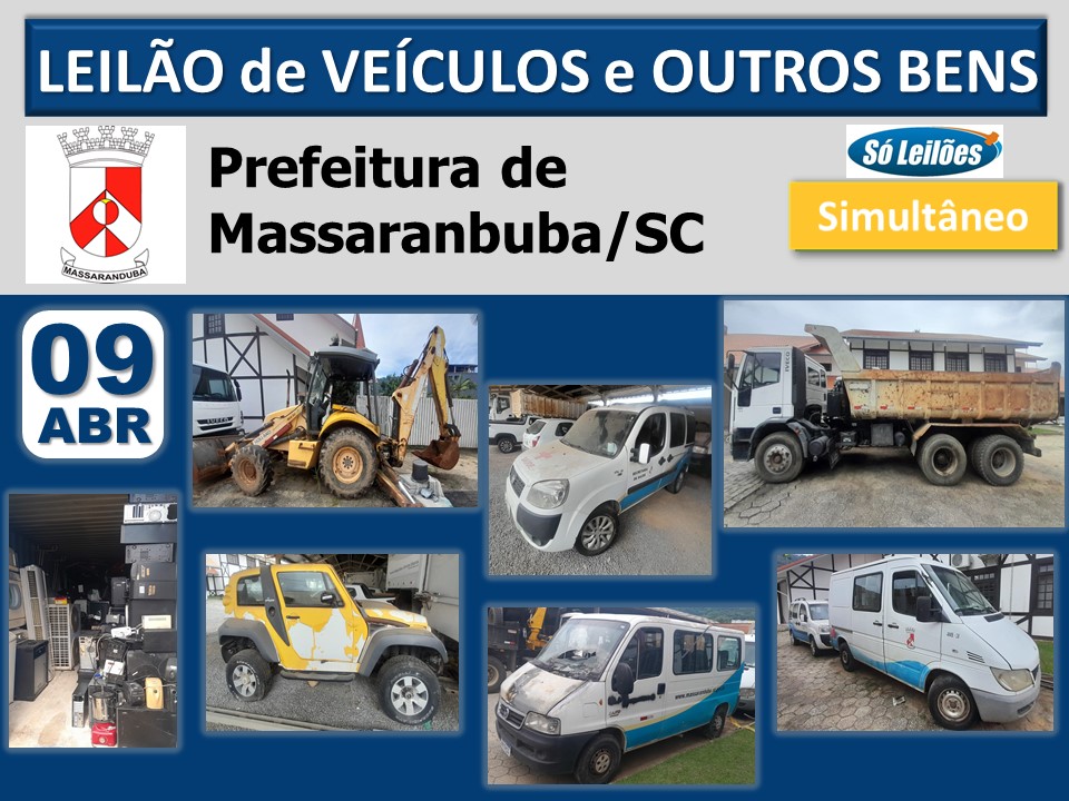 LEILÃO PREFEITURA DE MASSARANDUBA/SC - Só Leilões