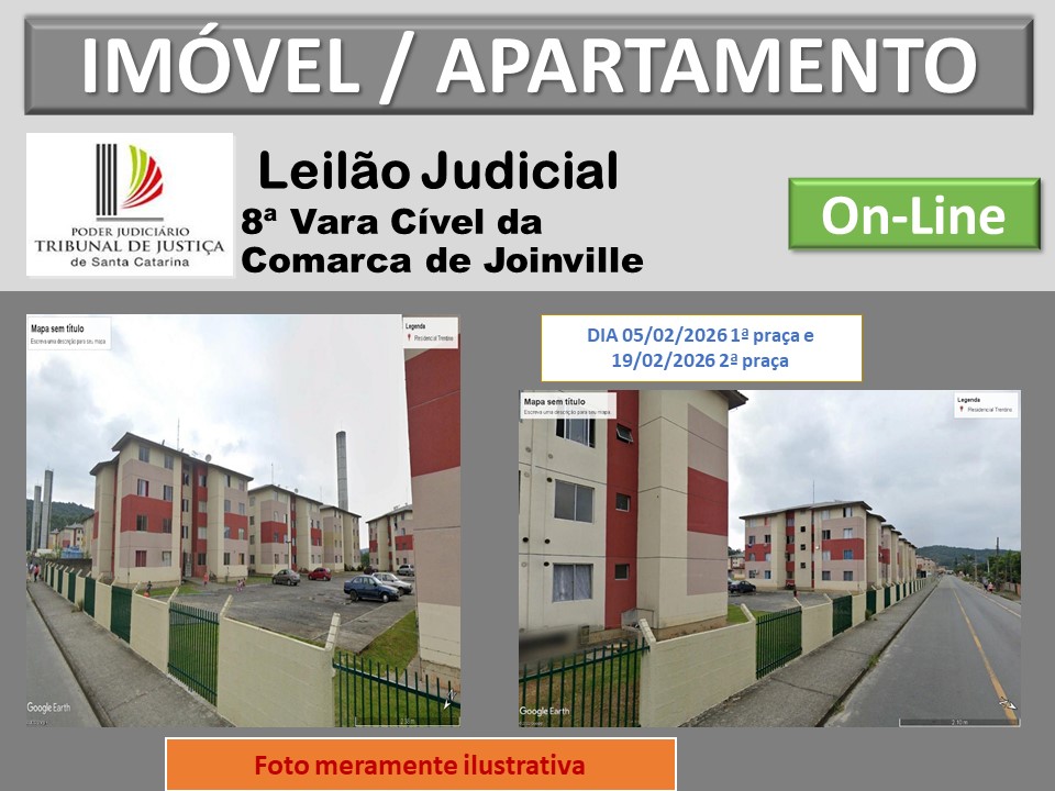 8ª VARA CIVEL DA COMARCA DE JOINVILLE - Cesar Moresco Leiloeiro - Brusque - Santa Catarina