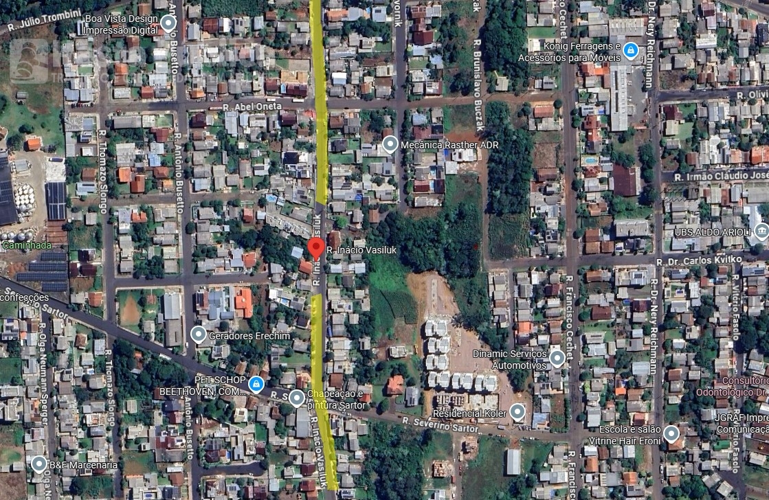 1.0 - parte na chácara área total 522m² - erechim/rs