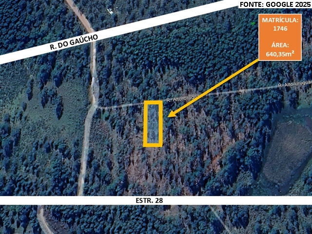 Terreno c/ 640,35m² - Lote 5 - Loteamento Rural Eldorado