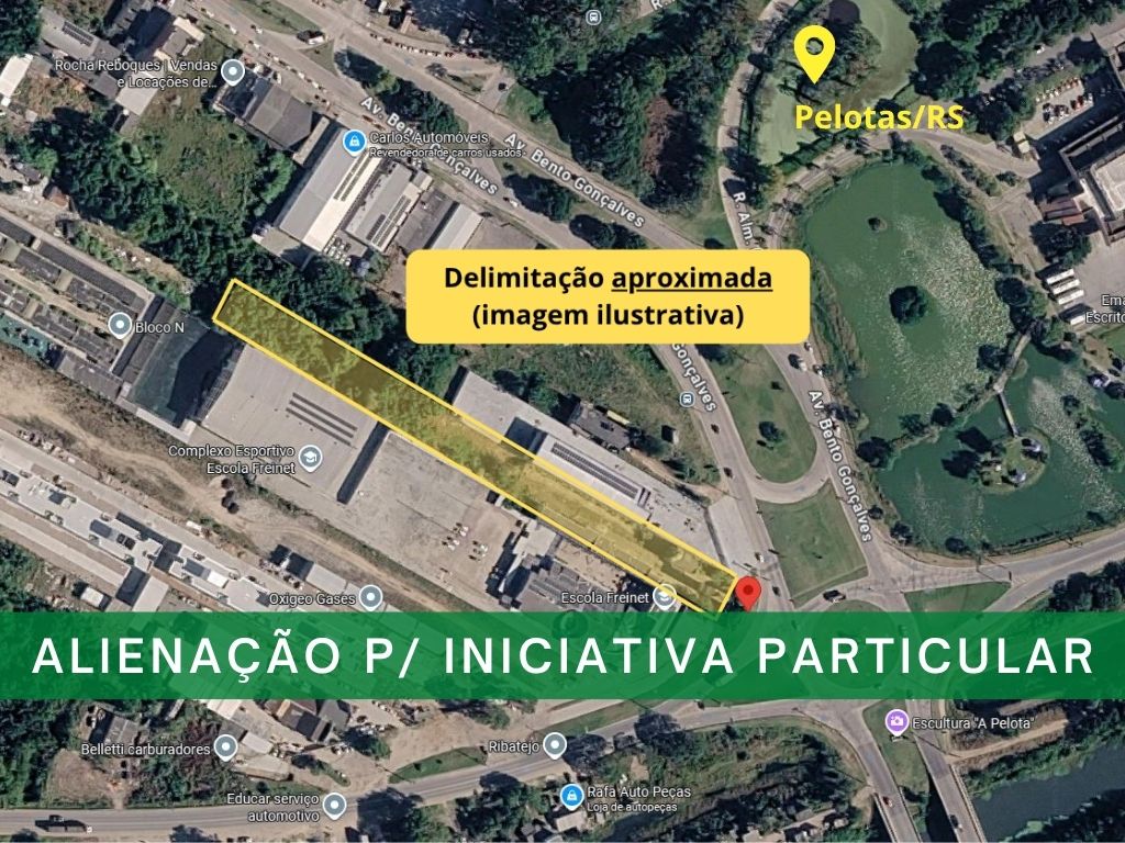 INICIATIVA PARTICULAR (TRT4) - TERRENO DE APROX. 5.947,00M², C/ BENFEITORIAS, EM PELOTAS/RS - Raupp Leilões - Naio de Freitas Raupp - Leiloeiro Oficial