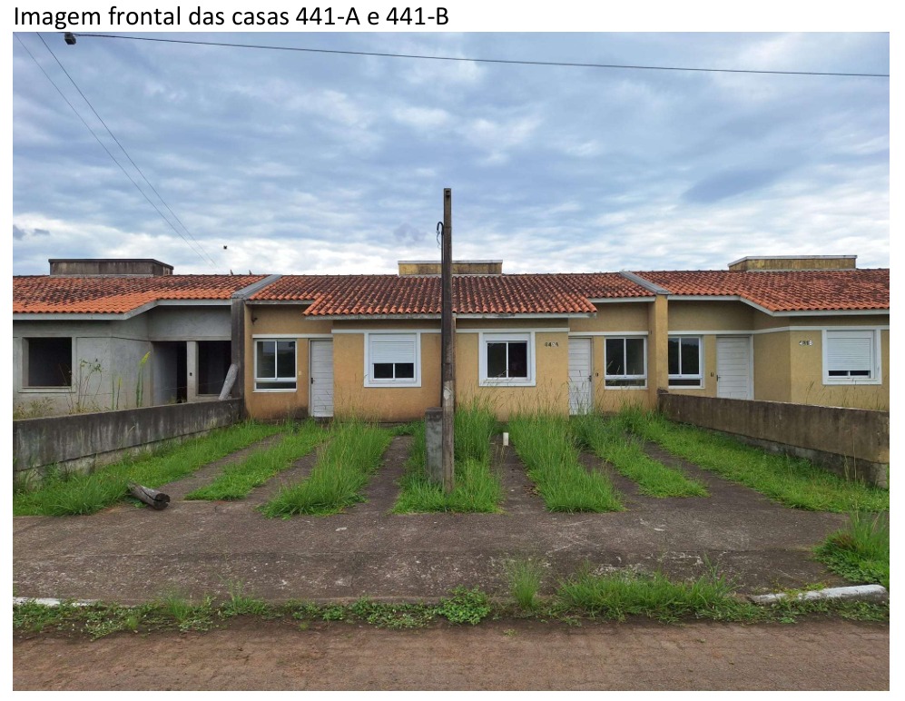 Casa de alvenaria sob nº 441-b, geminada, com a área construída de 43,48m², situada na rua vítor mateus teixeira, vila três marias, em esteio/rs. matrícula nº 20.814