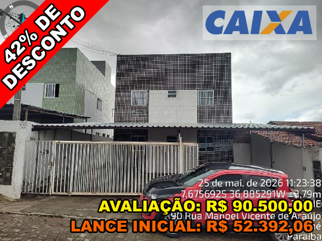 Rua manoel vicente de araujo n. 100 apto. 101, lt 30 qd 74 - ed res ivo necco - alto do cruzeiro - sume/pb