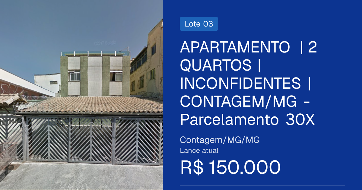 LEILÃO DA JUSTIÇA FEDERAL TRF-6 | 16/09/2026 - APARTAMENTO I VEICULOS