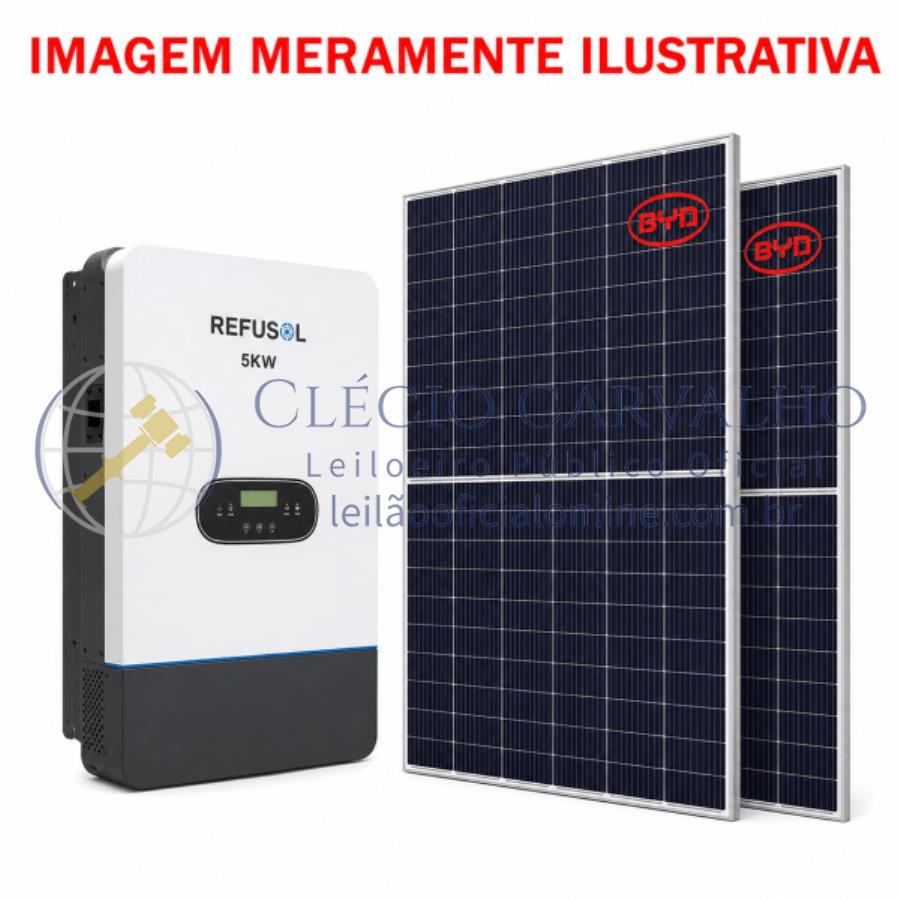 Sistema de Energia Solar Refusol 5KW com 2 Placas BYD - Presidente Prudente - SP