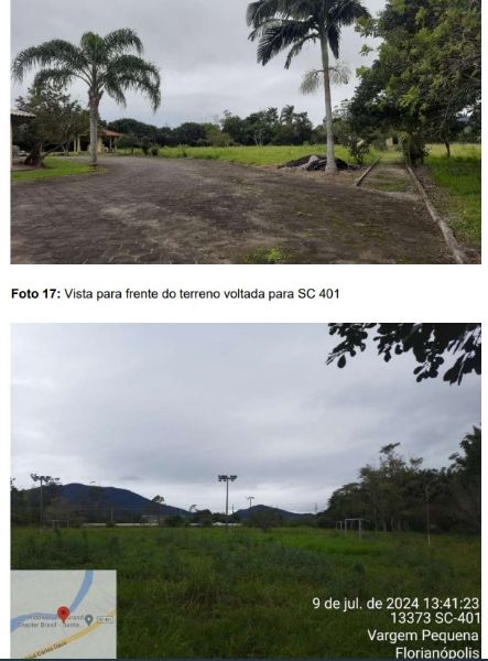 Leilão online Leilão Terreno Florianópolis/SC 1º leilão 10/11/2026 2º leilão 24/11/2026 Lance mínimo