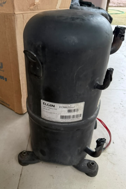 SINISTRO: 10118 2026 13450 - 1 COMPRESSOR ELGIN - MODELO ECM42000J – CAUSA: VENDAVAL - (DESCRIÇÃO COMPLETA EM ANEXO) - NÃO É PERMITIDA VISITAÇÃO, ENV