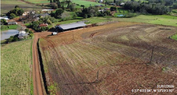 Área rural c/ 72.600,00 m² + casa e galpão - caibi / sc