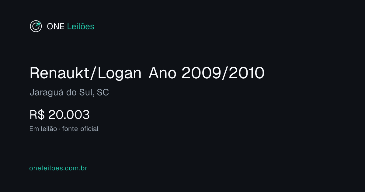 Renaukt/Logan Ano 2009/2010
