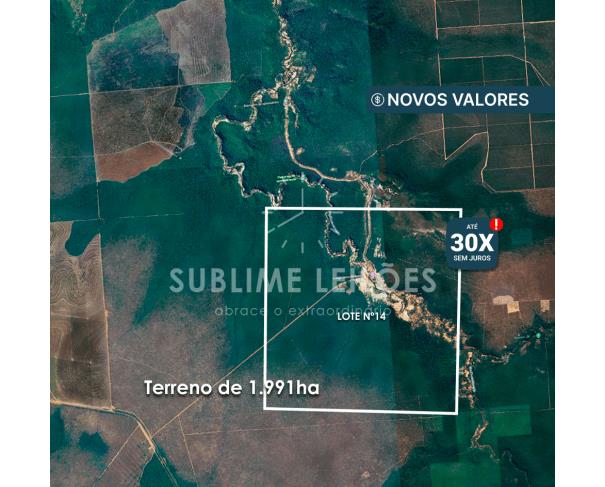 4 áreas em vilhena - ro - c) lote nº 14 | terreno de 1.991ha