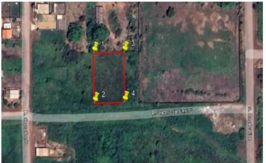 Leilão extrajudicial sicoob - 1 terreno | área de 1.200m² | rua duque de caxias | lote 100-m | quadra 5 | setor 5 | bairro industria | rolim de moura/ro