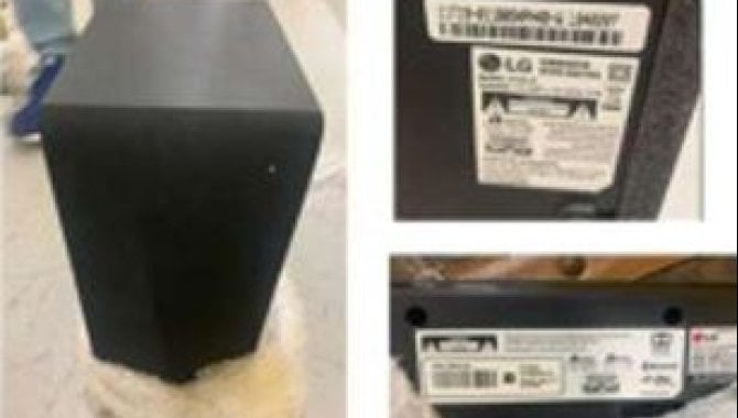 Subwoofer Ativo Sem Fios - LG Modelo SPH48-W e Soundbar LG SC4D.ABRALLW